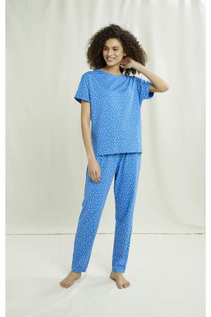 Hearts Pyjama Tee in Blue