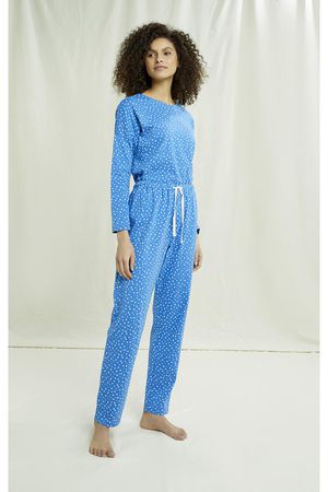 Hearts Pyjama Trousers in Blue