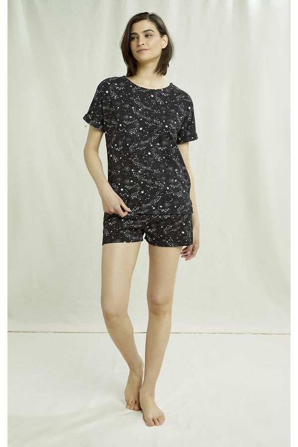 image of Stars Pyjama Tee in Black