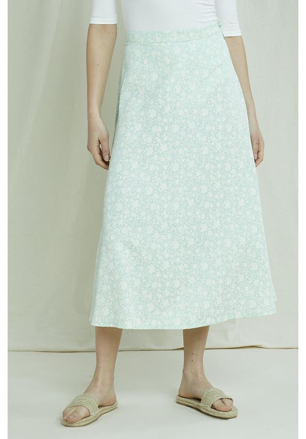 image of Alison Floral Skirt in Green