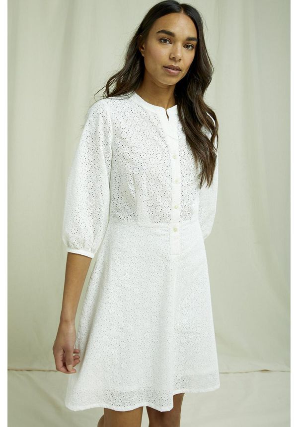image of Anita Broderie Dress in White