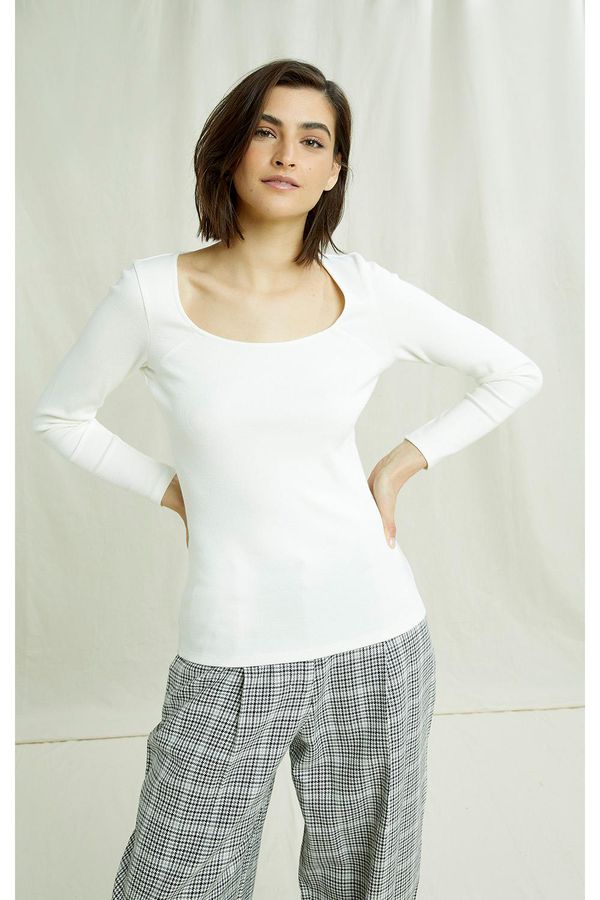 image of Betsy Rib Top in Cream