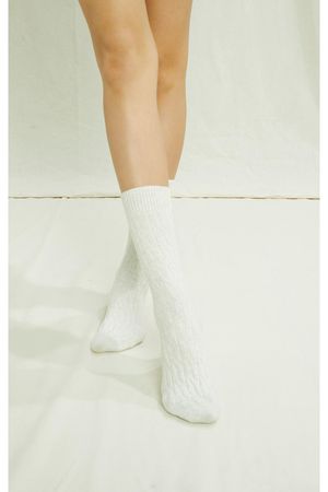 Cable Socks in Cream