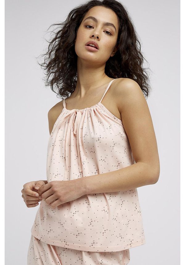 image of Cat Print Pyjama Camisole in Pink