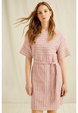 Christabel Stripe Dress in Red Stripe
