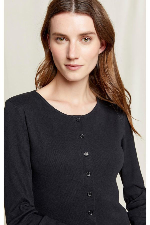 image of Edie Rib Top in Black
