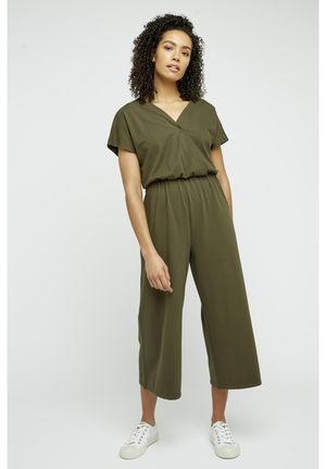 Evelyn Jumpsuit in Khaki Green
