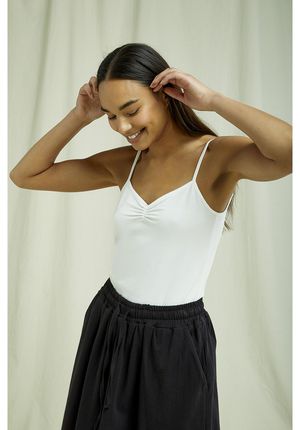 Jemma Camisole Top in Eco White