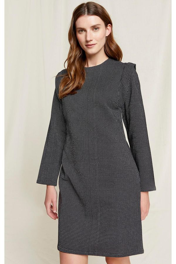 image of Leonie Shift Dress in Black