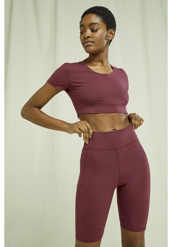 image of Pocket Cycling Shorts in Burgundy