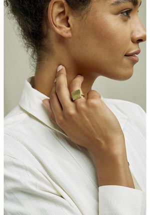 Square Ring in Brass