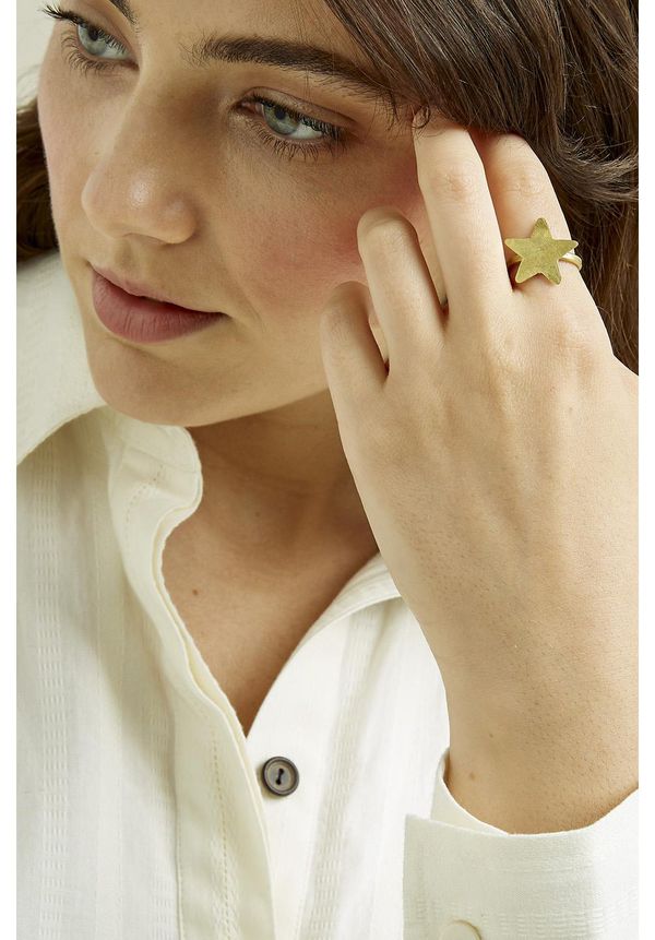 image of Star Ring in Brass