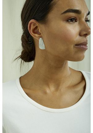 Wing Stud Earrings in Silver
