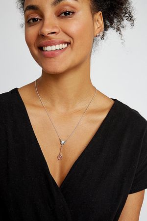 Double Stone Necklace