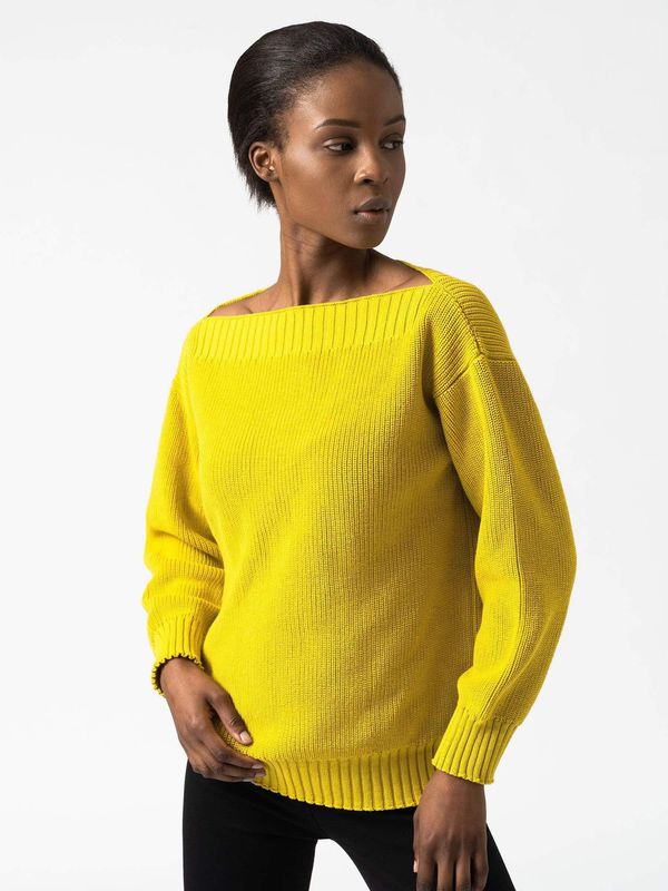 image of Henley Knit Sweater in Lime