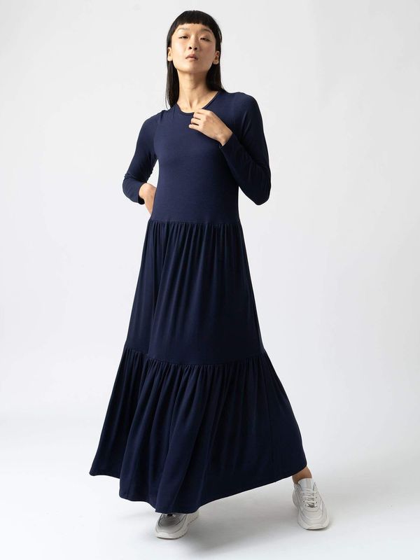 image of Greenwich Dress Long Sleeve in Navy