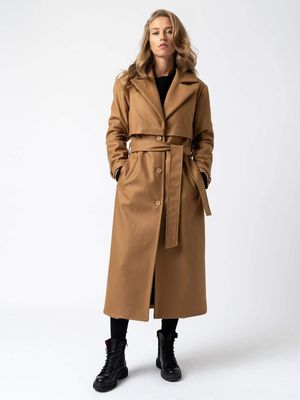 Odette Coat in Camel
