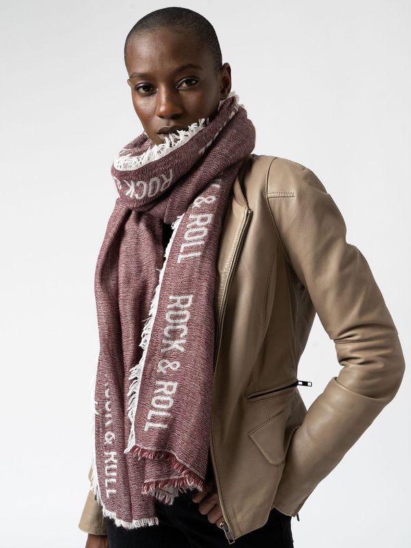 image of Rock & Roll Scarf in Burgundy