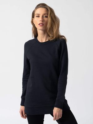 Cotton Sweater in Navy