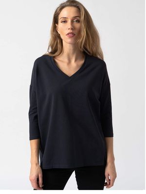 V-Neck Sweater in Navy