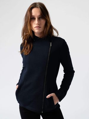 Biker Jacket in Navy