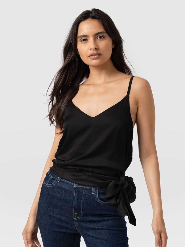 image of Stellar Side Tie Cami in Black