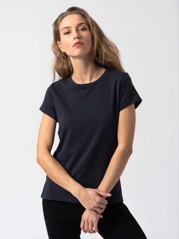 image of Easy Cotton Tee in Navy