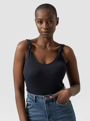 Knot Vest Rib in Navy