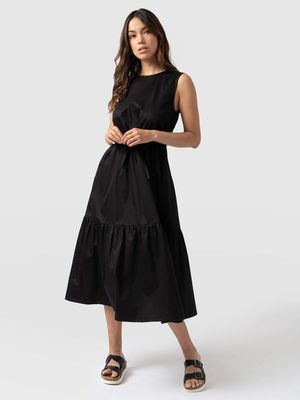 Kara Dress in Black Broderie