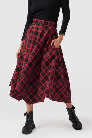 Noho Skirt in Red Check