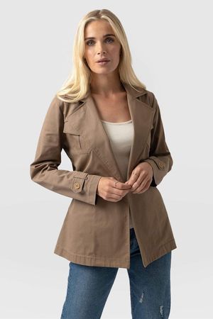 Safari Jacket in Beige