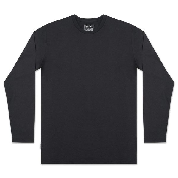image of Adventure Ls Tee Charcoal