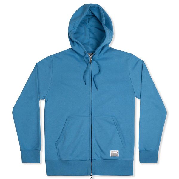 image of Tobias Zip Hoodie Ocean Blue