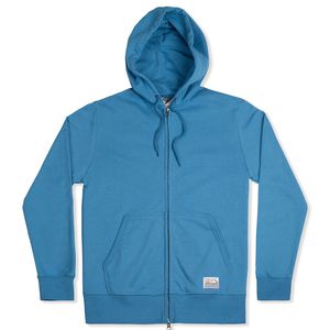 Tobias Zip Hoodie Ocean Blue