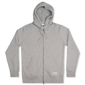 Tobias Zip Hoodie Ash Marl