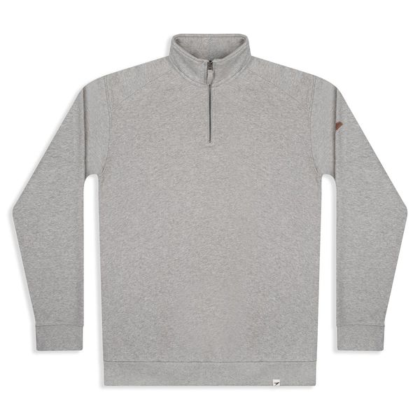 image of Nevis Quarter Zip in Ash Marl