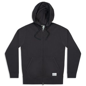 Tobias Zip Hoodie Charcoal