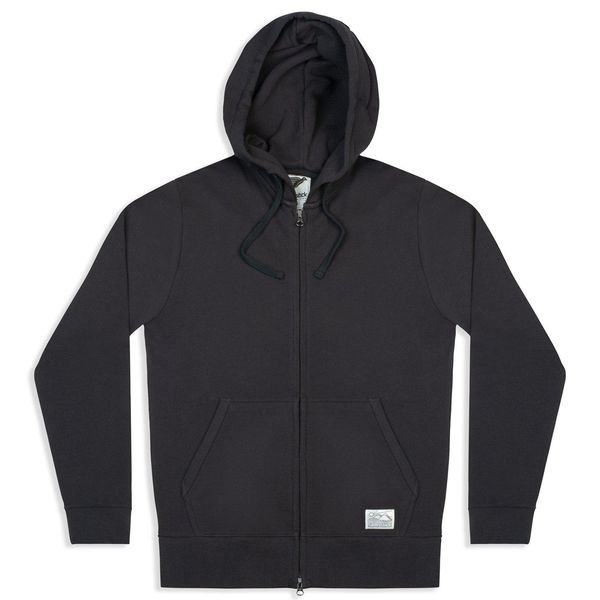 image of Tobias Zip Hoodie Charcoal