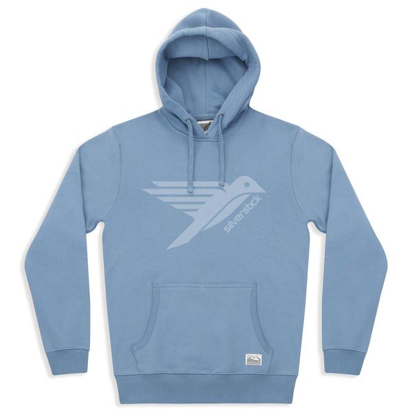 image of Ellerton Logo Hoodie in Faded Denim