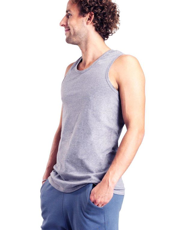 image of Relax Straight-Fit Tank in Grey Marle