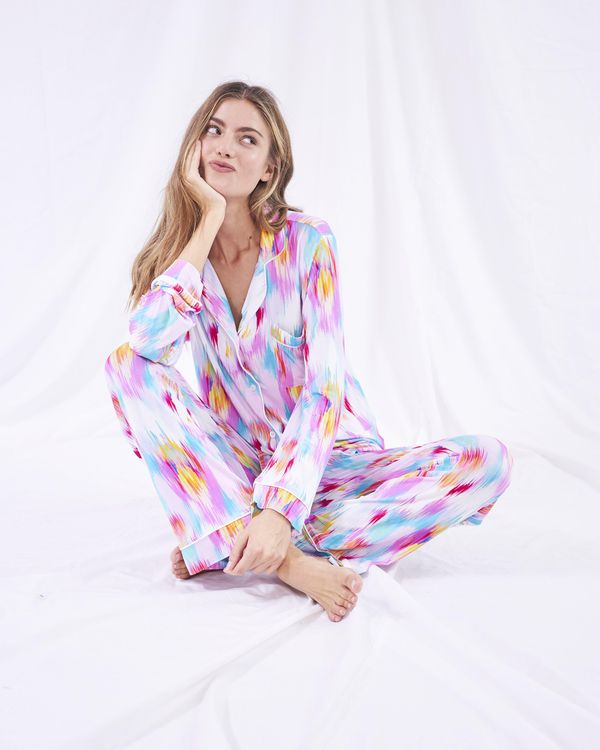 image of Pyjama Set in Sunset Ikat
