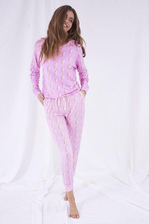 Sweatshirt and Lounge Pant Set in Lightning Genie