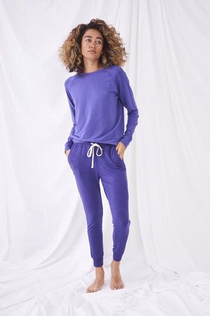 Lounge Pant and Sweatshirt Set in Navy