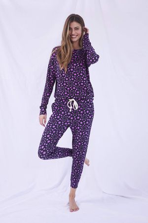 Sweatshirt and Lounge Pant Set in Spiral Stars