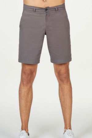 Emanuele Organic Cotton Shorts in Walnut Grey