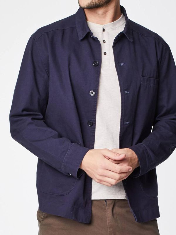 image of Samuel Organic Cotton Jacket in Navy