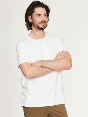 Samuele Hemp Tee in White