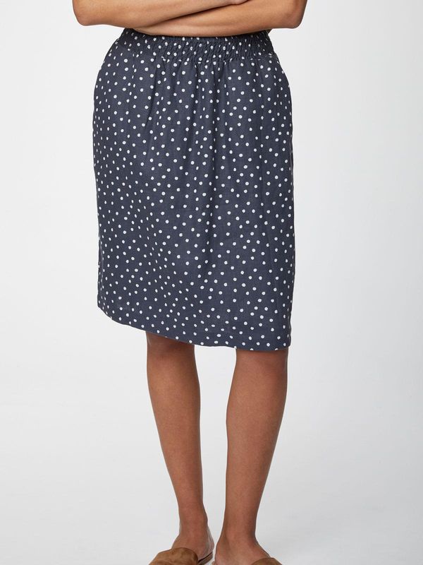 image of Miriam Hemp Skirt in Steel Blue