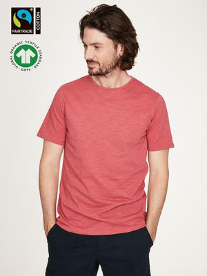 Organic Cotton Short Sleeve Tee in Pink