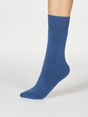 Bobbie Organic Cotton Walker Socks in Blue Slate